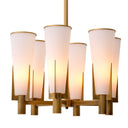 Cone Shade Brass Chandelier Dino