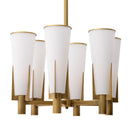 Cone Shade Brass Chandelier Dino