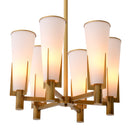 Cone Shade Brass Chandelier Dino