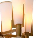 Cone Shade Brass Chandelier Dino