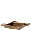 Vintage Brass Square Ashtray Mack
