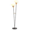 White Glass Shade Floor Lamp Duco