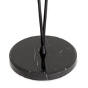 White Glass Shade Floor Lamp Duco
