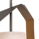 Metal Framed Alabaster Chandelier Santos