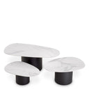 Ceramic Marble Coffee Table Set (3) Zane