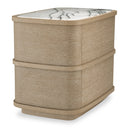 Washed Oak Nightstand Cabana