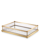 Mirror Bottom Rectangular Tray Cora