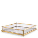 Mirror Bottom Square Tray Cora