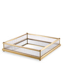 Mirror Bottom Square Tray Cora