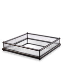 Mirror Bottom Square Tray Cora