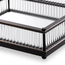 Mirror Bottom Square Tray Cora