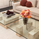 Square Glass Coffee Table Ikal
