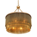 Antique Brass Fringe Chandelier Tissot