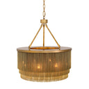 Antique Brass Fringe Chandelier Tissot