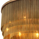 Antique Brass Fringe Chandelier Tissot