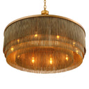 Antique Brass Fringe Chandelier Tissot