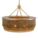 Antique Brass Fringe Chandelier Tissot
