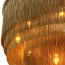 Antique Brass Fringe Chandelier Tissot