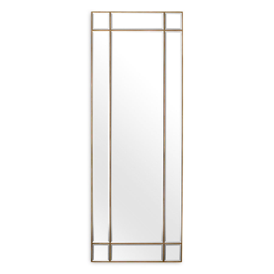 Metal Framed Bevelled Mirror L Beaumont