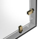 Smoke Glass Framed Mirror Verona