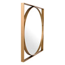 Square Framed Round Mirror Montauk