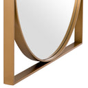 Square Framed Round Mirror Montauk