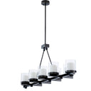 Bronze Clear Glass Chandelier Donovan