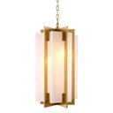 Gold with Alabaster Chandelier Lugano