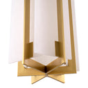 Gold with Alabaster Chandelier Lugano