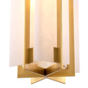 Gold with Alabaster Chandelier Lugano