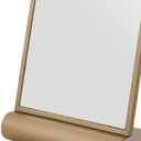 Rectangular Brass Floor Mirror Panorama