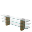 Glass 3-Shelf Console Table Lunden