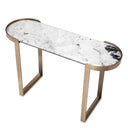 Marble Brass Console Table Fabio