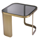 Smoked Glass Side Table Numa
