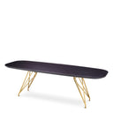Black Oak Top Dining Table Levante