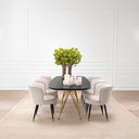 Black Oak Top Dining Table Levante