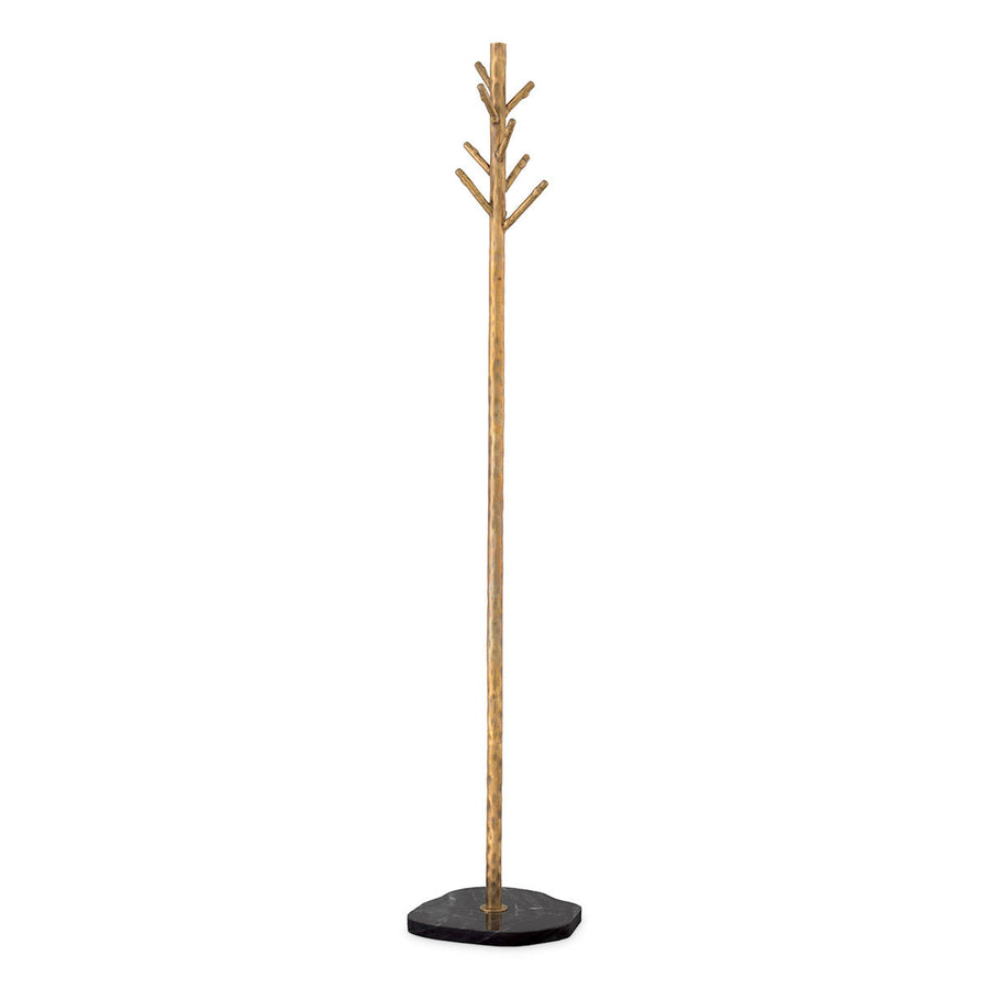 Vintage Brass Coat Rack Stern