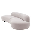 Light Gray Curved Outdoor Sofa Bjorn