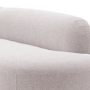 Light Gray Curved Outdoor Sofa Bjorn