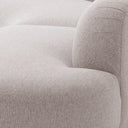 Light Gray Curved Outdoor Sofa Bjorn