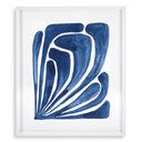 Art Prints Set (2) Blue Stylized Leaf