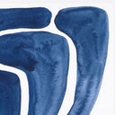 Art Prints Set (2) Blue Stylized Leaf