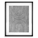 Monochrome Lines Art Prints (2) Cedar Grooves