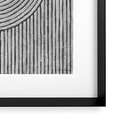 Monochrome Lines Art Prints (2) Cedar Grooves