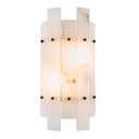 Alabaster Brass Wall Lamp Ruby