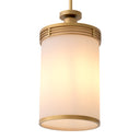 Brass Glass Pendant Fayence