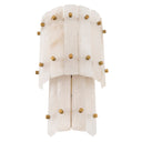 Double Alabaster Wall Lamp Blason