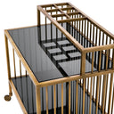 Contemporary Brass Trolley Rutherford