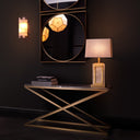 Rectangular Console Table Criss Cross