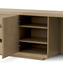 Contemporary Oak Desk Crossby